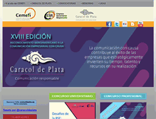 Tablet Screenshot of caracoldeplata.org